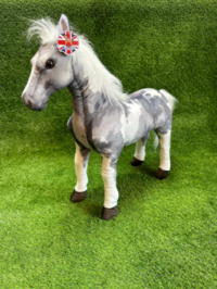 Grey Skewbald Ride on Pony