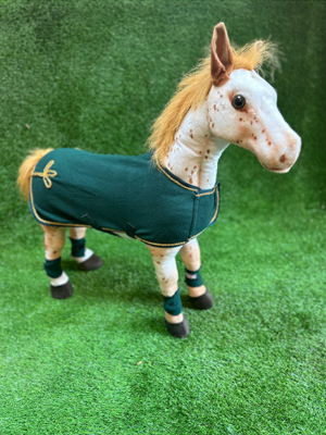 Toy Ride on Pony Rug Green